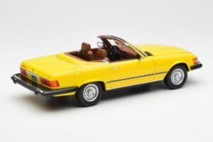 Mercedes 450SL R107 Geltonas US Version Norev 1:18 183727 Metalas - nuotrauka 4 iš 9