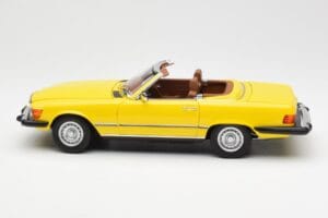 Mercedes 450SL R107 Geltonas US Version Norev 1:18 183727 Metalas - nuotrauka 5 iš 9