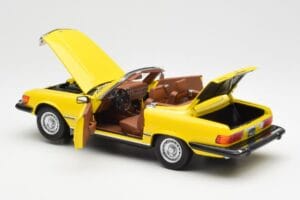Mercedes 450SL R107 Geltonas US Version Norev 1:18 183727 Metalas - nuotrauka 6 iš 9