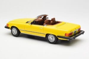 Mercedes 450SL R107 Geltonas US Version Norev 1:18 183727 Metalas - nuotrauka 8 iš 9