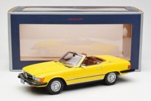 Mercedes 450SL R107 Geltonas US Version Norev 1:18 183727 Metalas - nuotrauka 9 iš 9