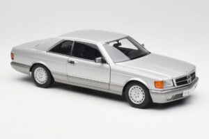 Mercedes 500 SEC C126 Sidabrinis AUTOart 1:18 76212 Metalas - nuotrauka 6 iš 8