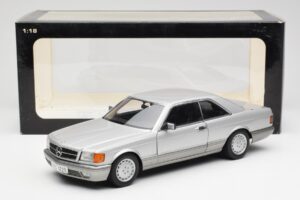 Mercedes 500 SEC C126 Sidabrinis AUTOart 1:18 76212 Metalas - nuotrauka 8 iš 8