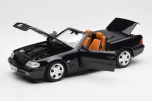 Mercedes SL 500 R129 Juodas Norev 1:18 183750 Metalas - nuotrauka 2 iš 10