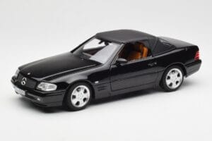Mercedes SL 500 R129 Juodas Norev 1:18 183750 Metalas - nuotrauka 3 iš 10