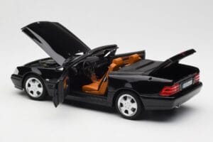 Mercedes SL 500 R129 Juodas Norev 1:18 183750 Metalas - nuotrauka 7 iš 10