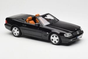 Mercedes SL 500 R129 Juodas Norev 1:18 183750 Metalas - nuotrauka 8 iš 10