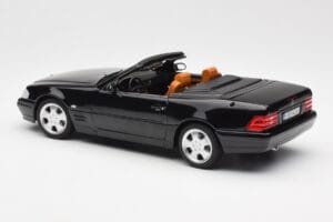 Mercedes SL 500 R129 Juodas Norev 1:18 183750 Metalas - nuotrauka 9 iš 10