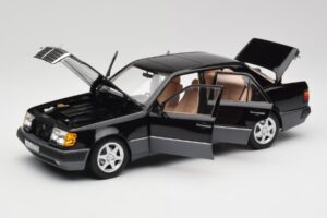 Mercedes 500E W124 Juodas Riboto Leidimo Norev 1:18 183949 Metalas - nuotrauka 2 iš 12