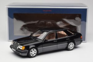 Mercedes 500E W124 Juodas Riboto Leidimo Norev 1:18 183949 Metalas - nuotrauka 12 iš 12