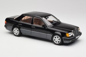 Mercedes 500E W124 Juodas Riboto Leidimo Norev 1:18 183949 Metalas - nuotrauka 6 iš 12