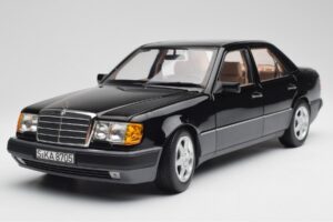 Mercedes 500E W124 Juodas Riboto Leidimo Norev 1:18 183949 Metalas - nuotrauka 9 iš 12