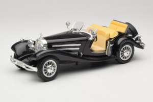 Mercedes 500K Roadster Juodas Bburago 1:18 3020-P2 Metalas - nuotrauka 2 iš 8