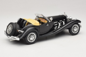 Mercedes 500K Roadster Juodas Bburago 1:18 3020-P2 Metalas - nuotrauka 3 iš 8