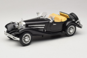 Mercedes 500K Roadster Juodas Bburago 1:18 3020-P2 Metalas