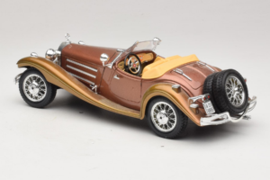 Mercedes 500K Roadster Varis Metallic Bburago 1:18 3020-P1 Metalas - nuotrauka 7 iš 8
