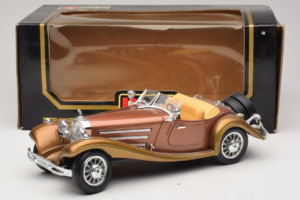 Mercedes 500K Roadster Varis Metallic Bburago 1:18 3020-P1 Metalas - nuotrauka 8 iš 8