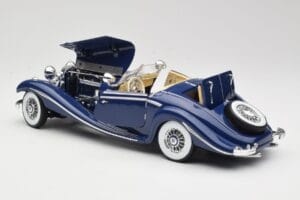 Mercedes 500K Special Roadster Mėlynas Maisto 1:18 56059 Metalas - nuotrauka 5 iš 8
