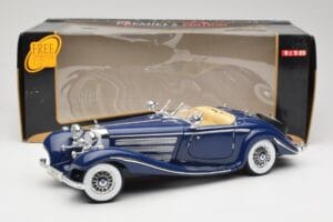 Mercedes 500K Special Roadster Mėlynas Maisto 1:18 56059 Metalas - nuotrauka 8 iš 8