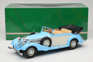 Mercedes 540K Kabrioletas Mėlynas Baltas Cult Models 1:18 CML184-2 Metalas - nuotrauka 6 iš 6