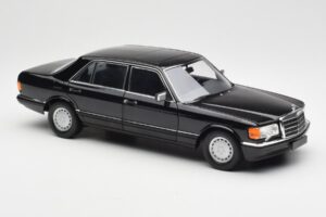 Mercedes 560 SEL W126 Juodas Dilerio Leidimas Norev 1:18 B66040599 Metalas - nuotrauka 6 iš 8