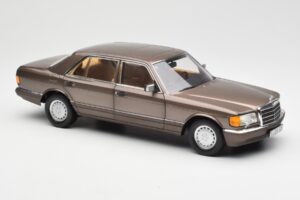 Mercedes 560 SEL W126 Impala Rudas Dilerio Leidimas Norev 1:18 B66040646 Metalas - nuotrauka 6 iš 8