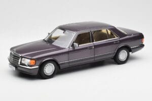 Mercedes 560 SEL W126 Violetinis Metallic Norev 1:18 183544 Metalas