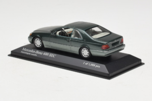 Mercedes 600 SEC W140 Žalias Metalinis Minichamps 1:43 430032604 Metalas - nuotrauka 3 iš 4