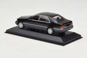 Mercedes 600 SEL W140 Black Metallic Minichamps 1:43 940035400 Metalas - nuotrauka 3 iš 4