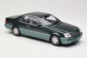 Mercedes 600 SEC W140 Coupe Green Metallic KK-Scale 1:18 KKDC180343 Metalas - nuotrauka 4 iš 6