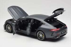 Mercedes AMG GT 63 S X290 Aero Package Designo Selenite Pilkas Magno Norev 1:18 B66961038 Metalas - nuotrauka 5 iš 8