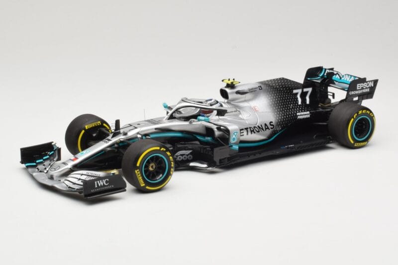 Mercedes AMG Petronas Motorsport W10 #77 V. Bottas 2nd Place Chinese GP 2019 Minichamps 1:18 110190377 Metalas
