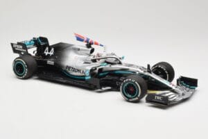 Mercedes AMG Petronas W10 #44 L. Hamilton Winner British GP 2019 Minichamps 1:18 110191044 Metalas - nuotrauka 4 iš 6