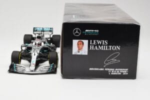 Mercedes AMG Petronas W10 #44 L. Hamilton F1 World Champion 2019 Minichamps 1:18 110190044 Metalas - nuotrauka 6 iš 6