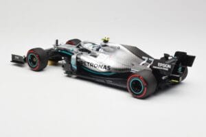 Mercedes AMG Petronas W10 #77 V. Bottas British GP 2019 Minichamps 1:18 110191077 Metalas - nuotrauka 5 iš 6