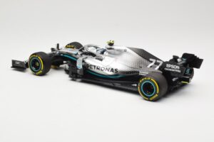 Mercedes AMG Petronas W10 #77 V. Bottas Winner USA GP 2019 Minichamps 1:18 110191877 Metalas - nuotrauka 5 iš 6