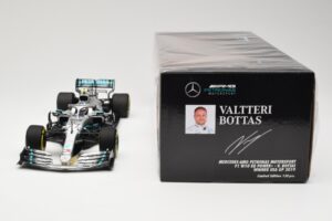 Mercedes AMG Petronas W10 #77 V. Bottas Winner USA GP 2019 Minichamps 1:18 110191877 Metalas - nuotrauka 6 iš 6