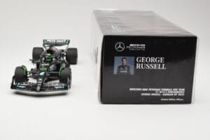 Mercedes AMG Petronas W14 E Performance #63 G. Russell Bahrain GP 2023 Minichamps 1:18 110230163 Metalas - nuotrauka 6 iš 6