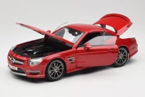 Mercedes AMG SL 63 R231 Raudonas Maisto 1:18 36199 Metalas - nuotrauka 2 iš 8