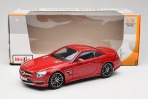Mercedes AMG SL 63 R231 Raudonas Maisto 1:18 36199 Metalas - nuotrauka 8 iš 8