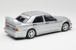 Mercedes 190E W201 2.5-16 EVO 2 Astral Sidabrinis Metallic Minichamps 1:18 155036101 Metalas - nuotrauka 2 iš 6