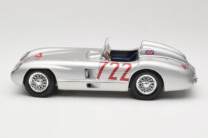 Mercedes 300 SLR W196S #722 S. Moss / D. Jenkinson Mille Miglia Winner 1955 Maisto 1:18 536887 Metalas - nuotrauka 4 iš 8