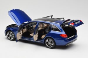 Mercedes C-Class S205 T-Modell Brilliant Mėlynas Metalinis Norev 1:18 B66960257 Metalas - nuotrauka 5 iš 8