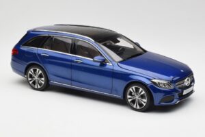 Mercedes C-Class S205 T-Modell Brilliant Mėlynas Metalinis Norev 1:18 B66960257 Metalas - nuotrauka 6 iš 8