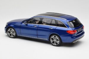 Mercedes C-Class S205 T-Modell Brilliant Mėlynas Metalinis Norev 1:18 B66960257 Metalas - nuotrauka 7 iš 8