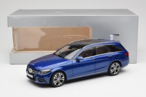 Mercedes C-Class S205 T-Modell Brilliant Mėlynas Metalinis Norev 1:18 B66960257 Metalas - nuotrauka 8 iš 8