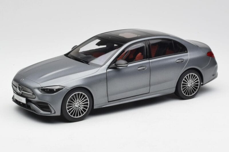 Mercedes C-Class W206 Designo Selenite Pilkas Magno NZG 1:18 B66960638 Metalas