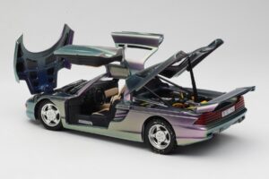Mercedes C112 Violetinis Guiloy 1:18 GI001 Metalas - nuotrauka 5 iš 8