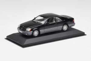 Mercedes C140 600 SEC Juodas Minichamps 1:43 32600 Metalas - nuotrauka 2 iš 4