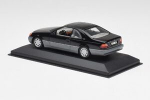 Mercedes C140 600 SEC Juodas Minichamps 1:43 32600 Metalas - nuotrauka 3 iš 4